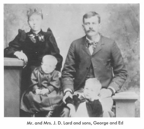 Dave and Blanche Walstad Lard with Young Sons 1890