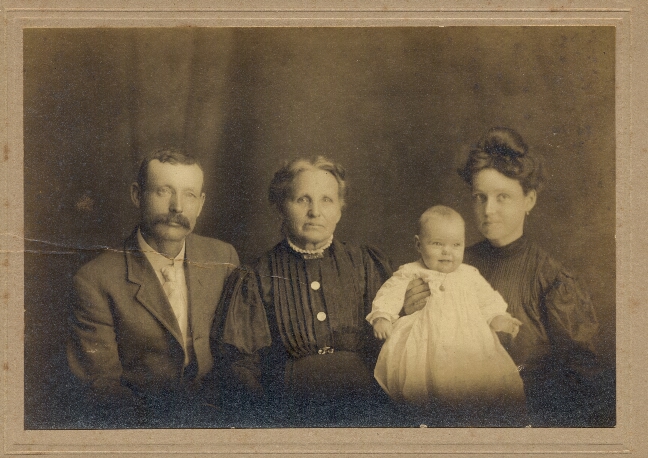 Jacob Walstad, Maren Walsted (mom), Baby Gallagher & Mary C. Walstad (Jacob's Daughter) Gallagher